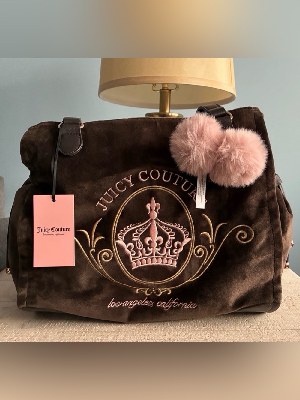 NWT Juicy Couture Magnifique Brown Tote Bag